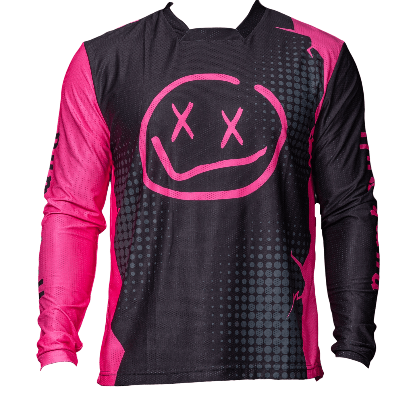 Numbskull Menace Moto/MTB Jersey 2.0: Neon Pink | Technical Riding Jersey