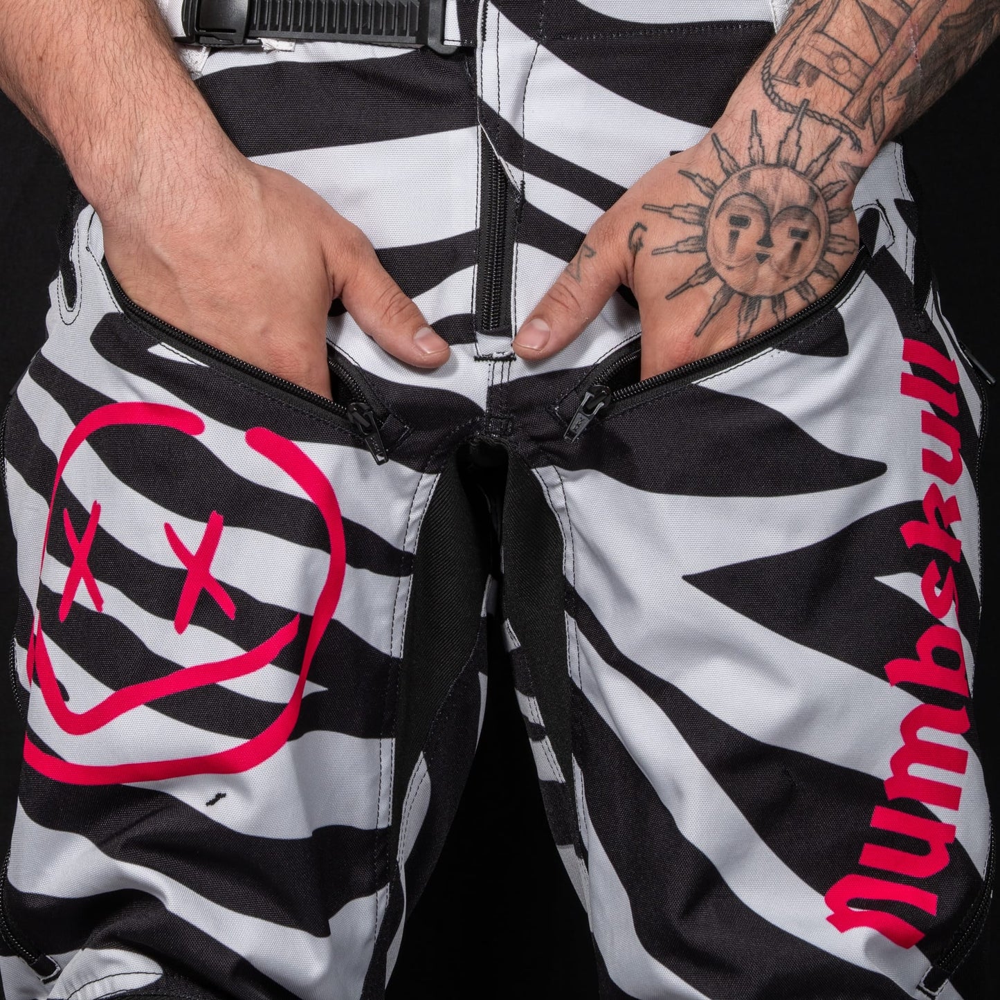 Numbskull Menace Moto Pant 2.0: Zebra | Technical Riding Pants