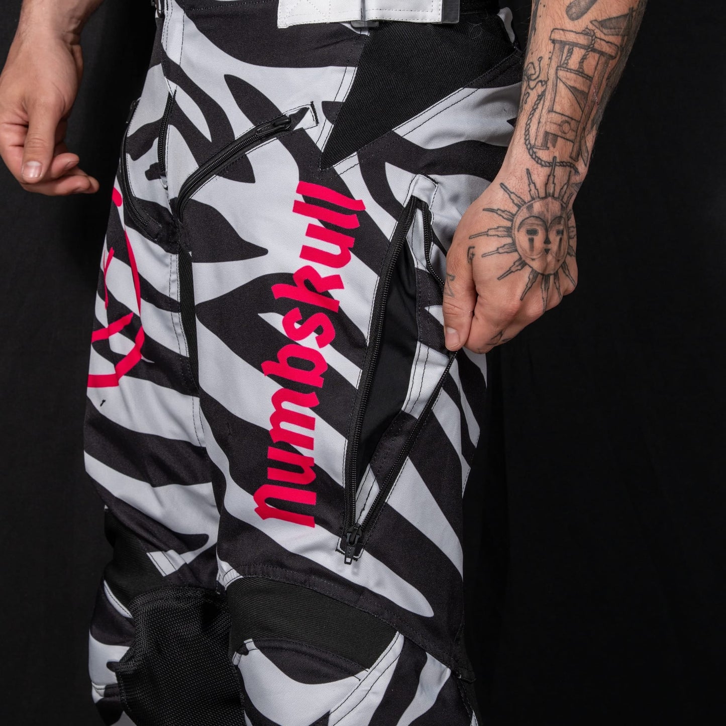 Numbskull Menace Moto Pant 2.0: Zebra | Technical Riding Pants