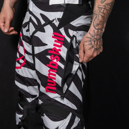 Numbskull Menace Moto Pant 2.0: Zebra | Technical Riding Pants