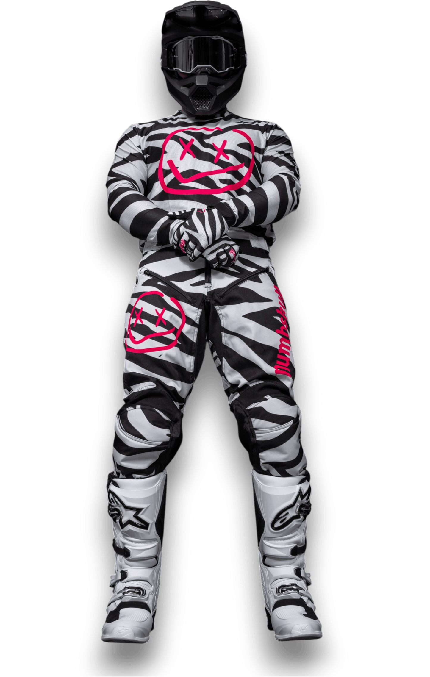 Numbskull Menace Moto Pant 2.0: Zebra | Technical Riding Pants
