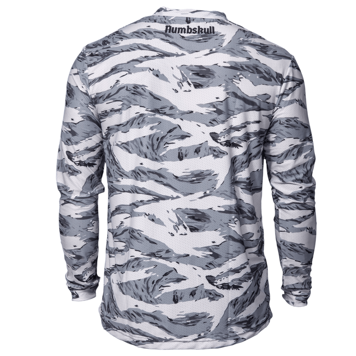 Numbskull Menace Moto/MTB Jersey 2.0: White Tiger | Technical Riding Jersey