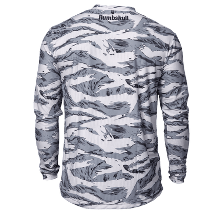 Numbskull Menace Moto/MTB Jersey 2.0: White Tiger | Technical Riding Jersey