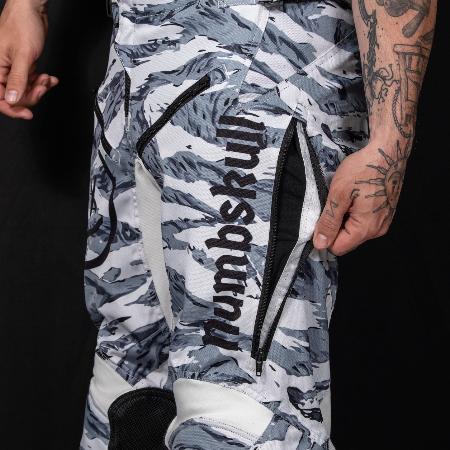 Numbskull Menace Moto Pant 2.0: White Tiger | Technical Riding Pants