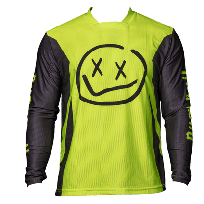 Numbskull Menace Moto/MTB Jersey 2.0: Neon Yellow | Technical Riding Jersey