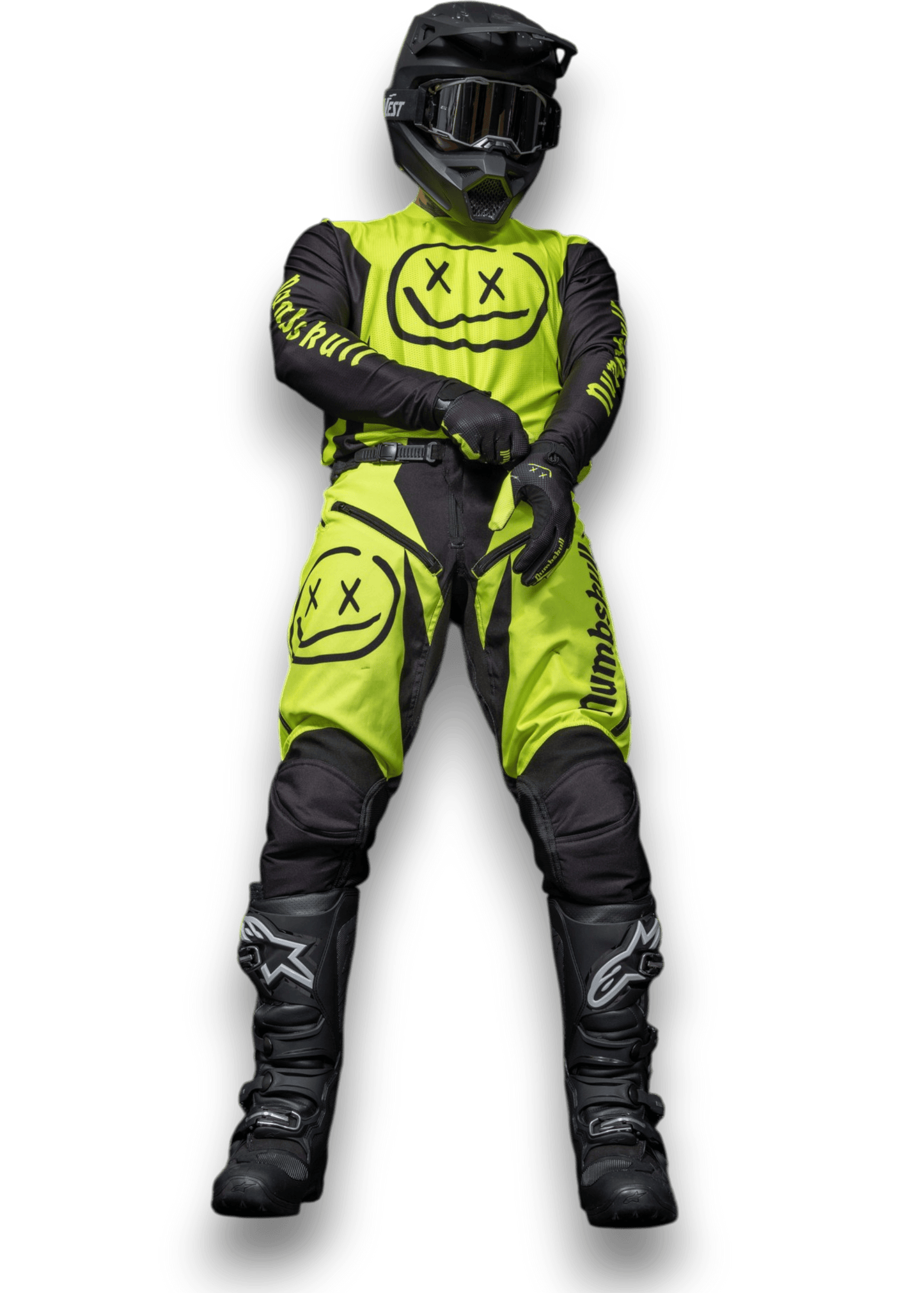 Numbskull Menace Moto Pant 2.0: Neon Yellow | Technical Riding Pants