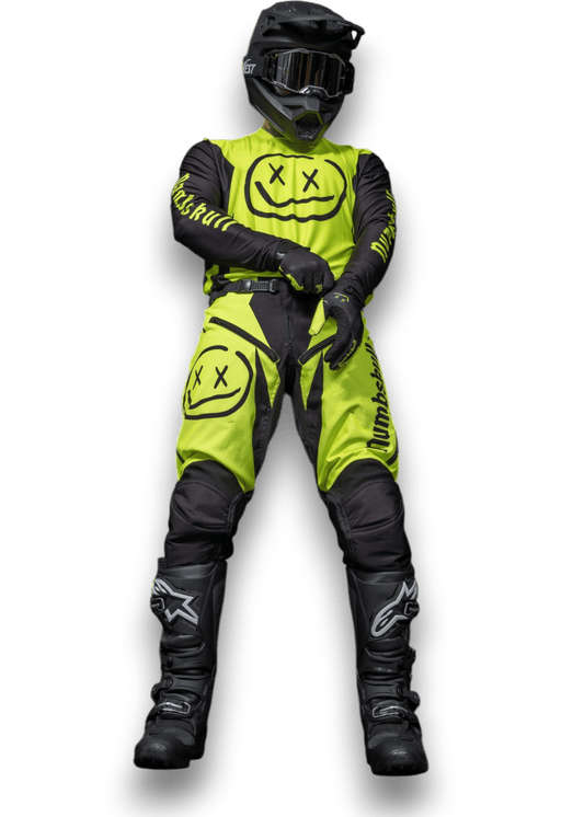 Numbskull Menace Moto Pant 2.0: Neon Yellow | Technical Riding Pants