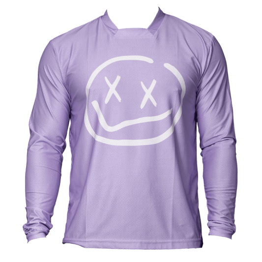 Numbskull Menace Moto/MTB Jersey 2.0: Lavender | Technical Riding Jersey