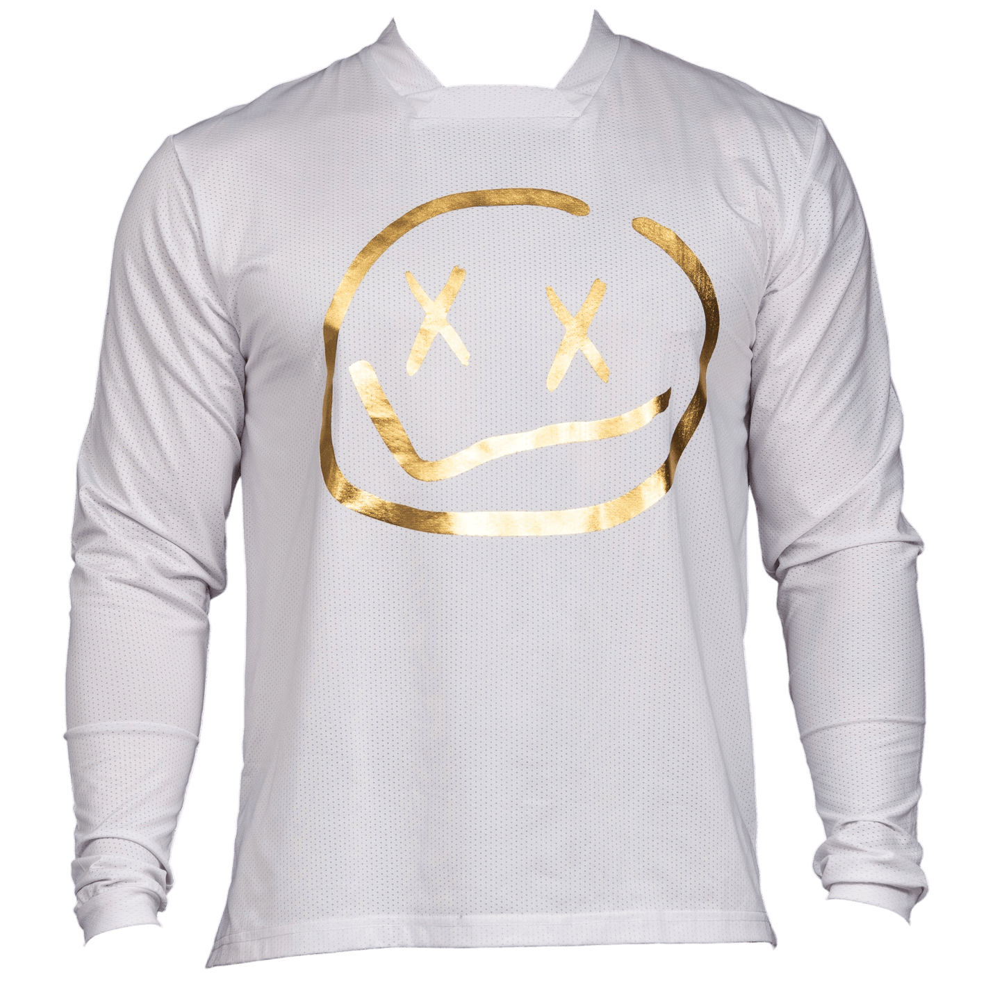 Numbskull Menace Moto/MTB Jersey 2.0: White/Gold | Technical Riding Jersey