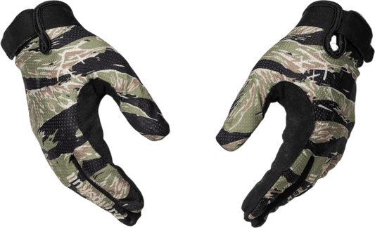Menace Moto/MTB Gloves 2.0: Green Tiger