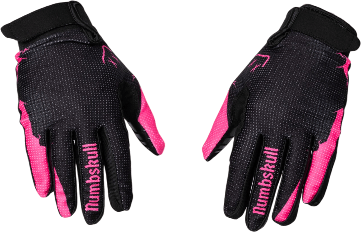 Numbskull Menace Moto/MTB Gloves 2.0: Neon Pink | Technical Riding Gloves
