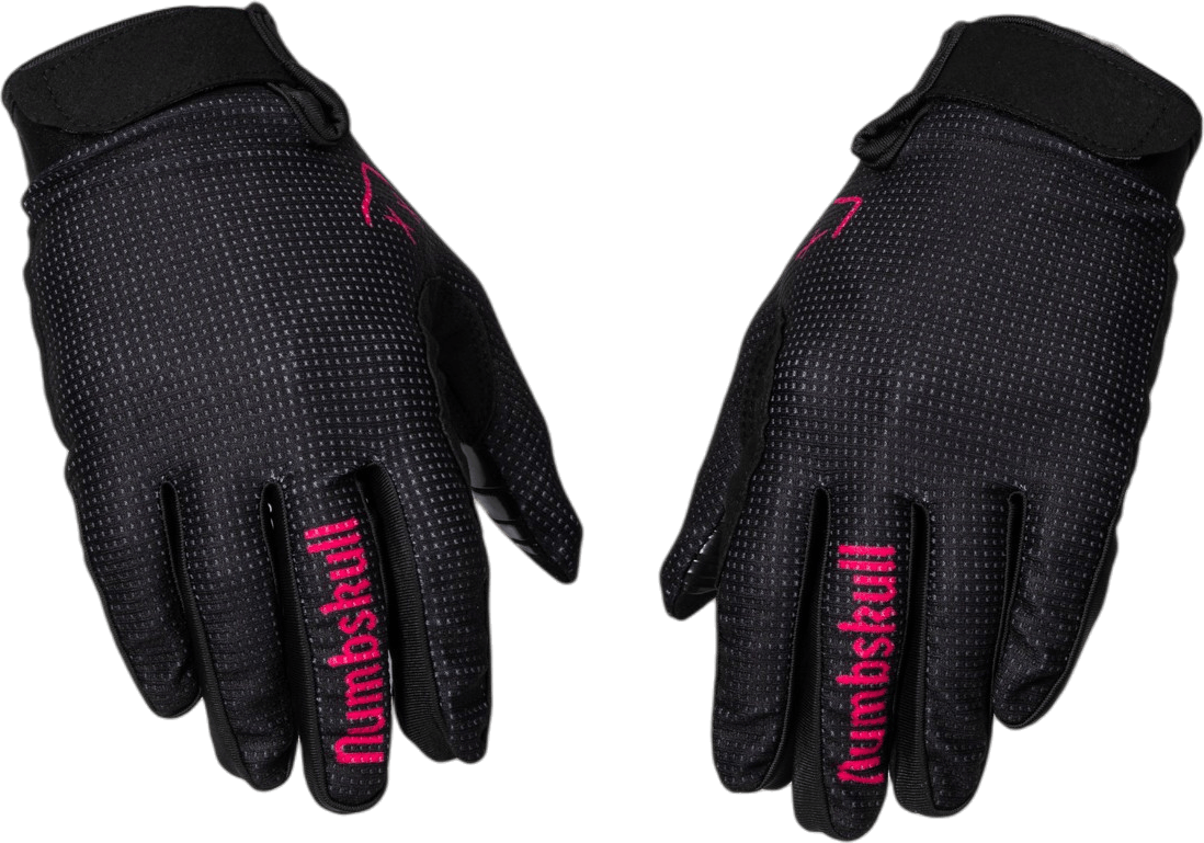 Numbskull Menace Moto/MTB Gloves 2.0: Black/Pink | Technical Riding Gloves