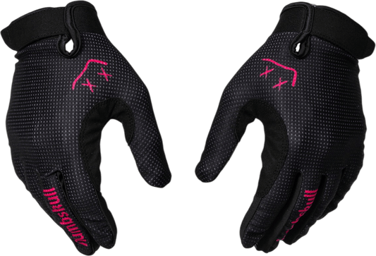Menace Moto/MTB Gloves 2.0: Black/Pink