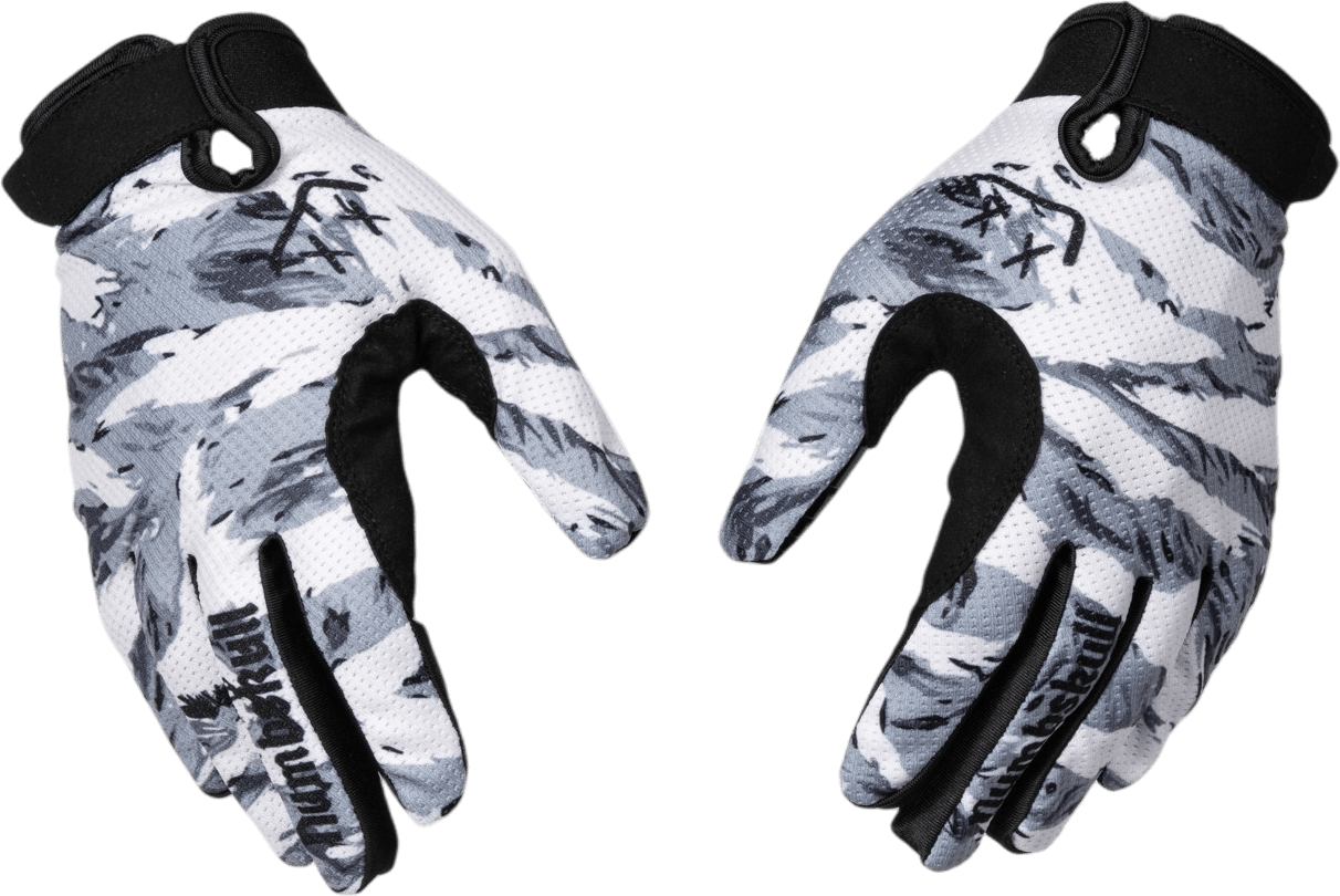 Menace Moto/MTB Gloves 2.0: White Tiger