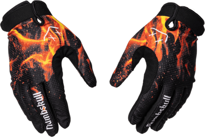 Numbskull Menace Moto/MTB Gloves 2.0: Flame | Technical Riding Gloves