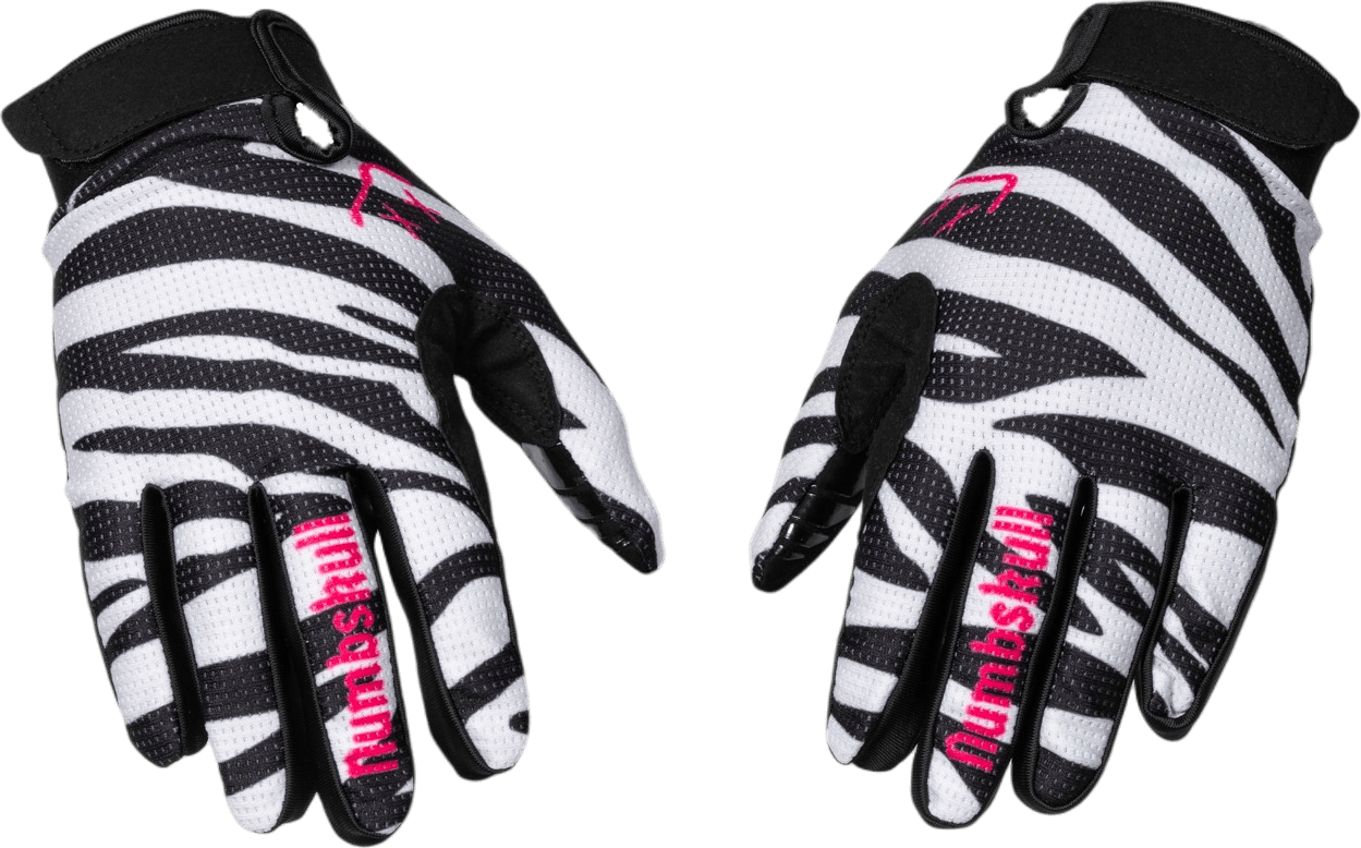 Menace Moto/MTB Gloves 2.0: Zebra