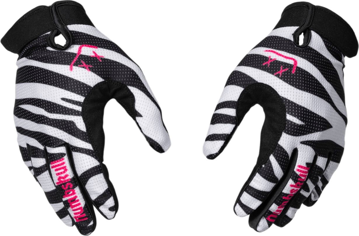 Menace Moto/MTB Gloves 2.0: Zebra