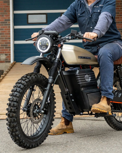 Beachman Scrambler 64 | Electric Cafe Racer On & offroad E-Bike & Moped