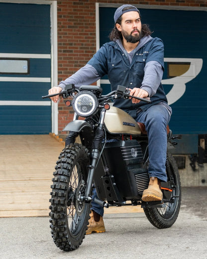 Beachman Scrambler 64 | Electric Cafe Racer On & offroad E-Bike & Moped