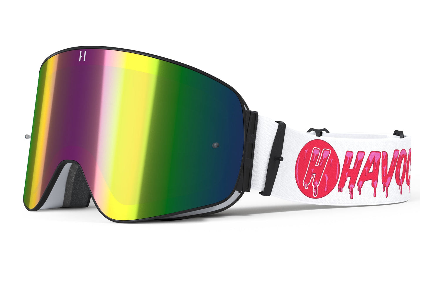 Drip Infinity Goggles | Havoc Pink and White | Off-Road and Motocross Riders