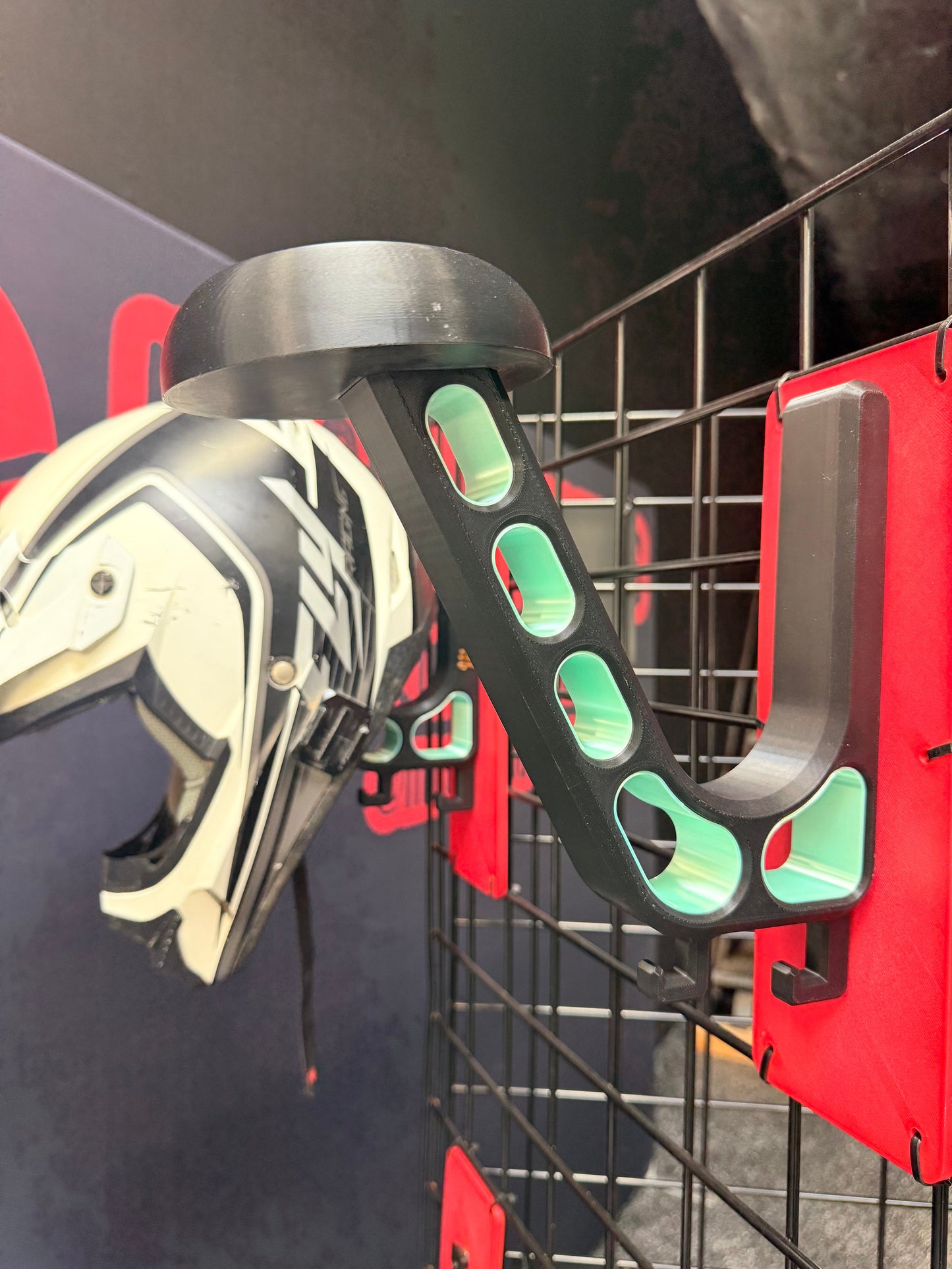 Heavy-Duty Helmet Wall Mount | Motorcycle and Riding Gear Storage