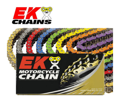 EK 520 MVXZ Quadra-X Ring Chain (Colors)  120 Link | For Electric and Street Motorcycles Colored Chain Built for Strength, Style