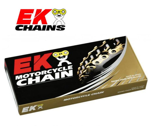 520 SRX Steel Quadra-X Ring Chain | By EK Chain | For Electric and Street Motorcycles