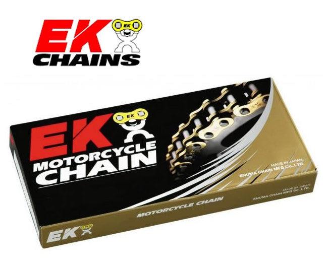 520 MVXZ Quadra-X Ring Chain-130 Link  | By EK Chain | For Street and Electric Motorcycles Using 520 Chain