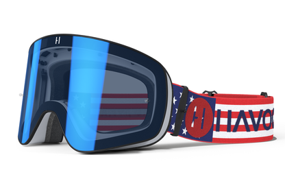Patriot Infinity Goggles | Havoc Red, White and Blue | Off-Road and Motocross Riders