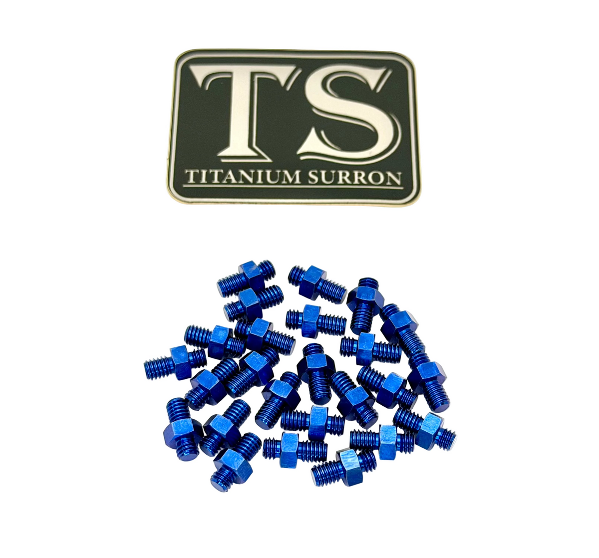 Titanium Foot Peg Grip Pins | Universal E-Moto Pegs (24 pcs)
