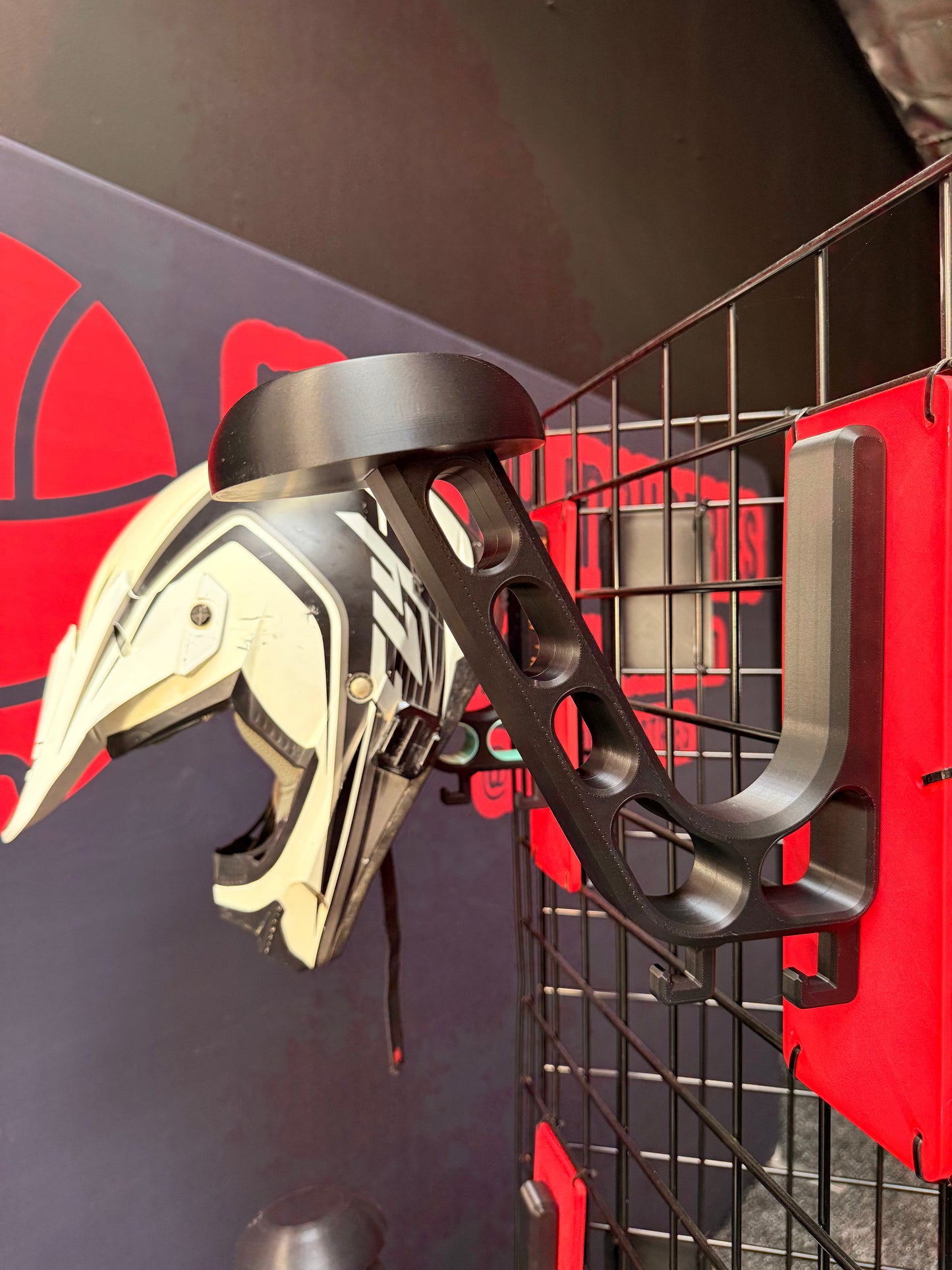 Heavy-Duty Helmet Wall Mount | Motorcycle and Riding Gear Storage