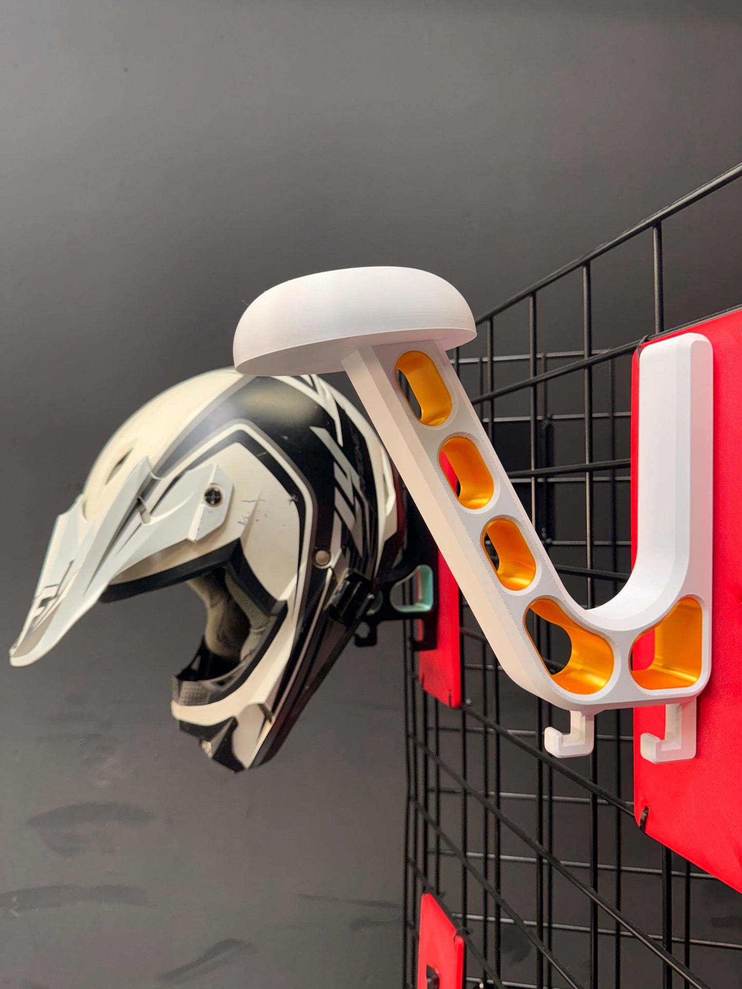 Heavy-Duty Helmet Wall Mount | Motorcycle and Riding Gear Storage