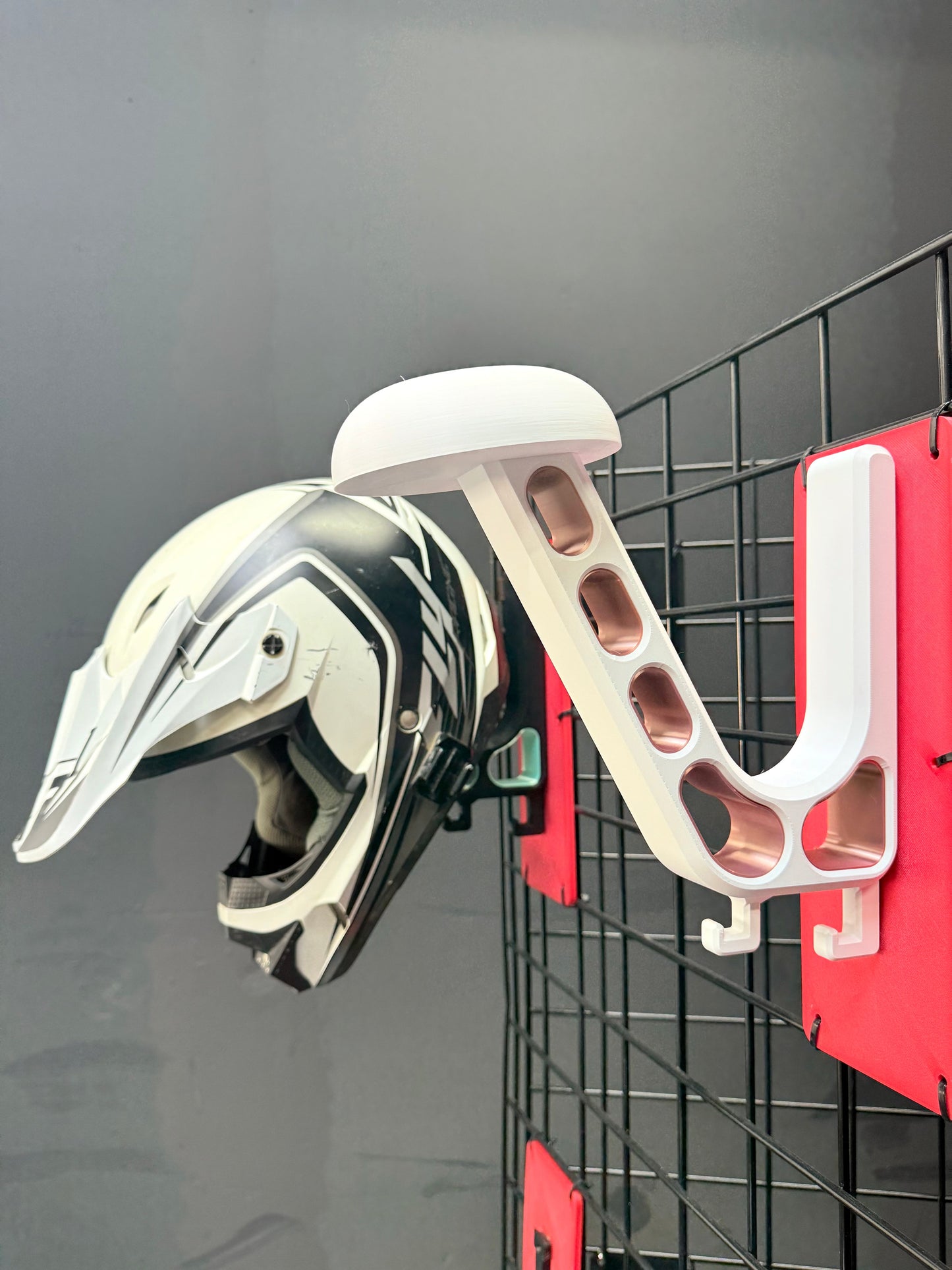 Heavy-Duty Helmet Wall Mount | Motorcycle and Riding Gear Storage