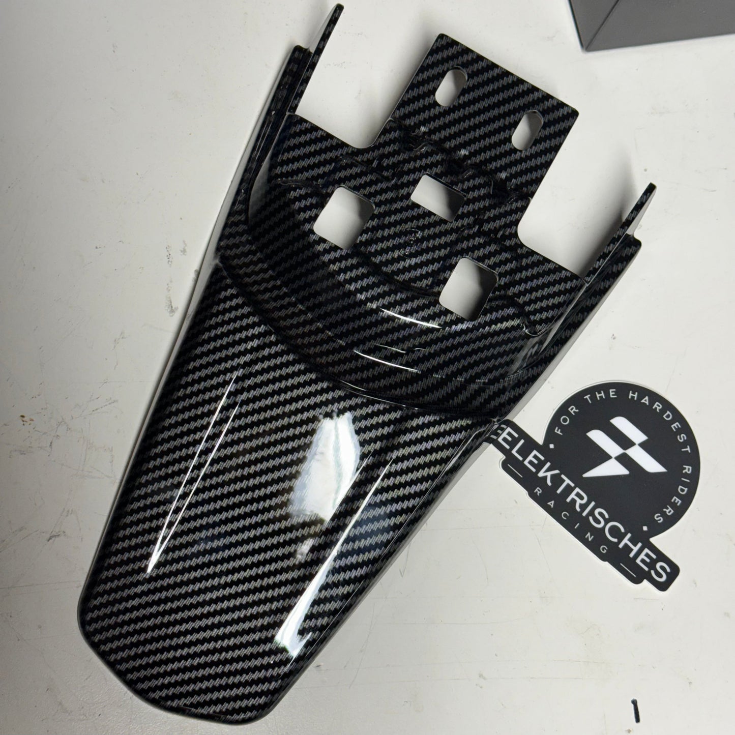 Carbon Style Rear Fender | For EMoto