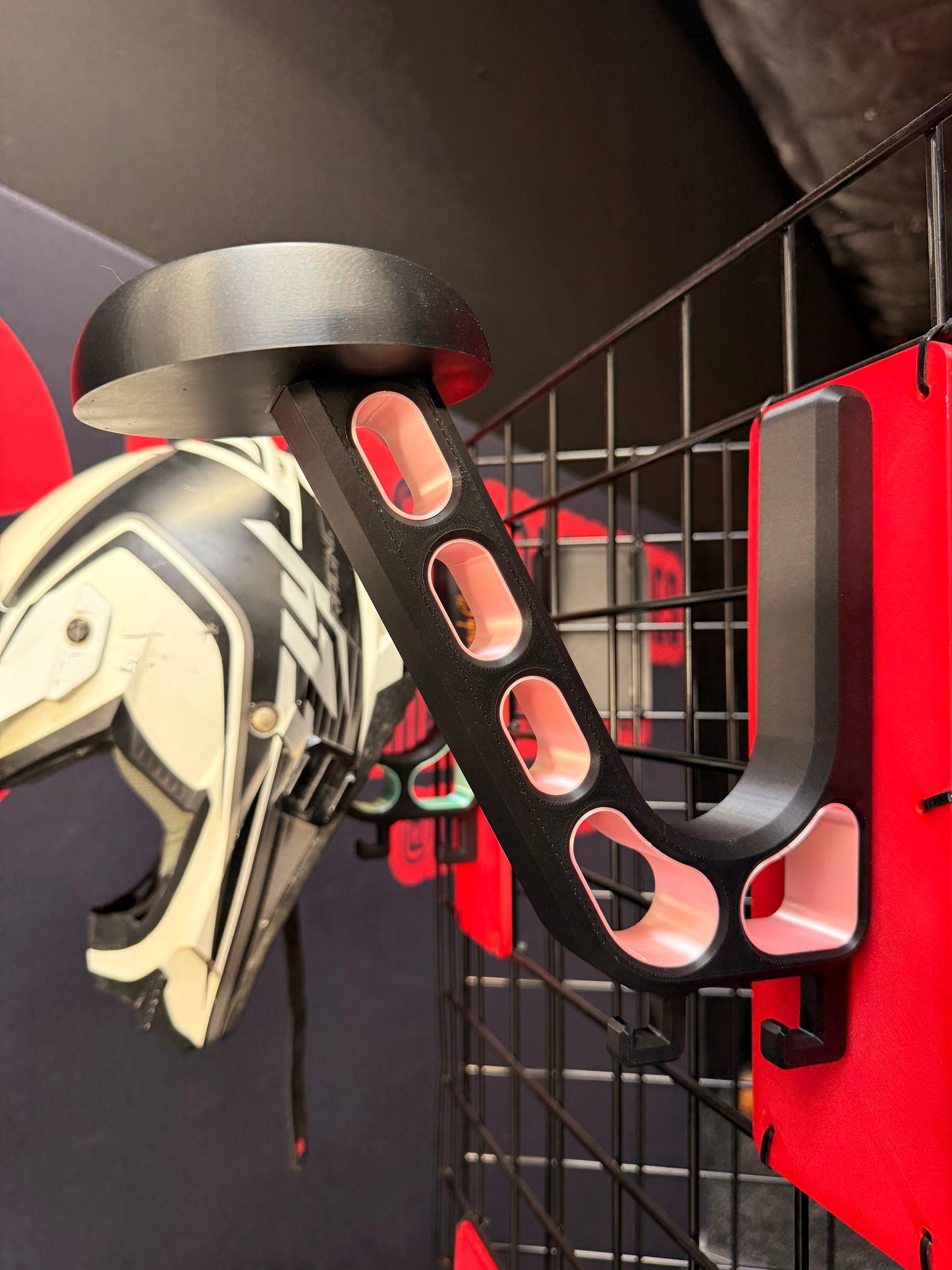 Heavy-Duty Helmet Wall Mount | Motorcycle and Riding Gear Storage