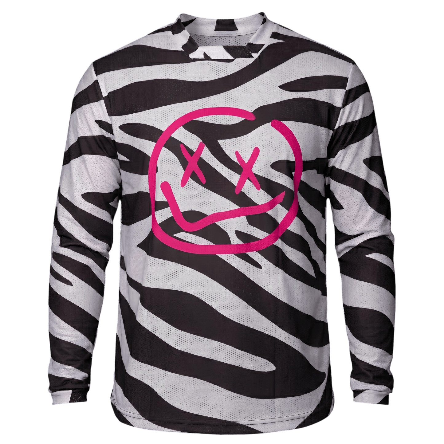 Numbskull Menace Moto/MTB Jersey 2.0: Zebra | Technical Riding Jersey