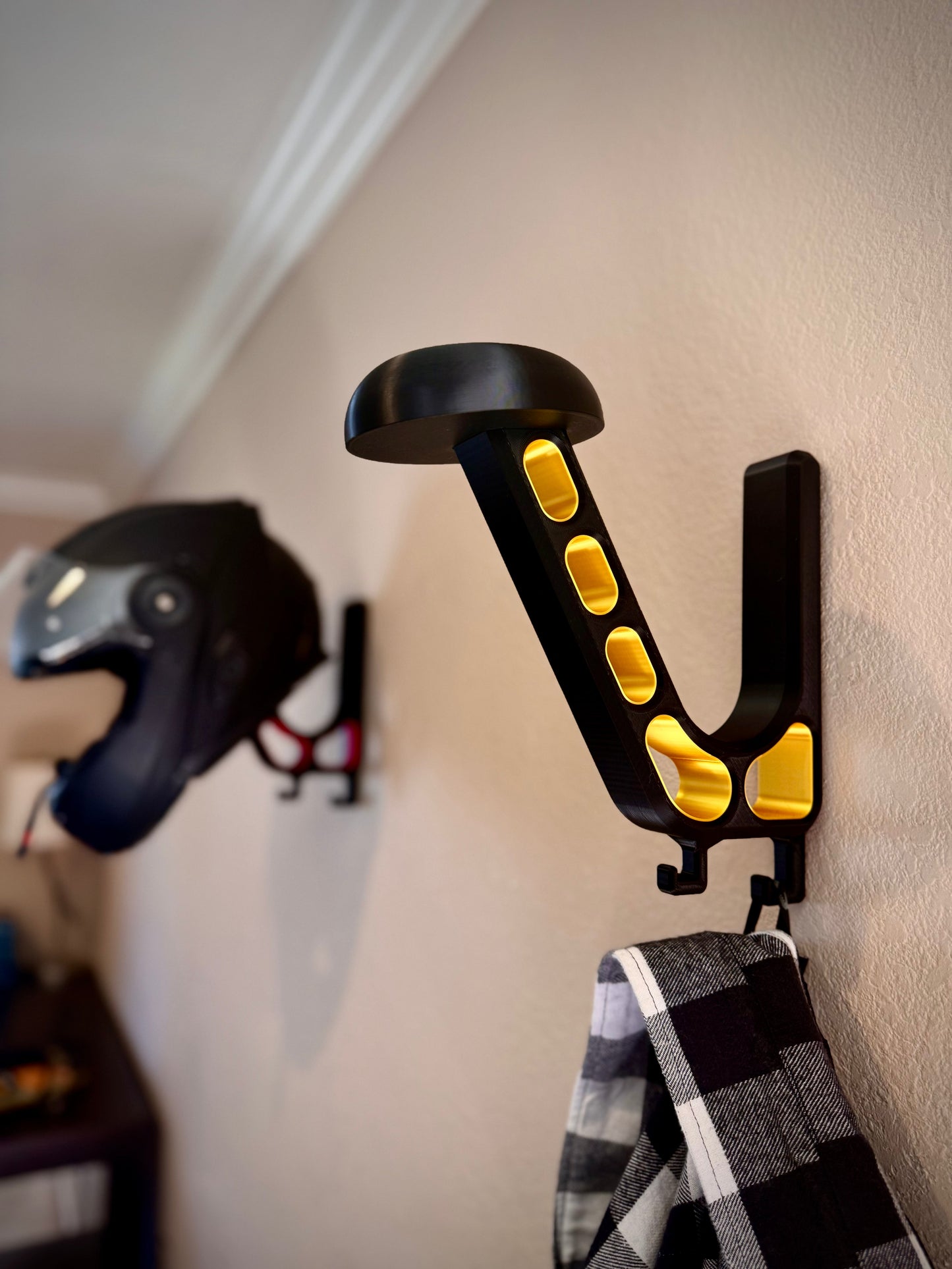 Heavy-Duty Helmet Wall Mount | Motorcycle and Riding Gear Storage