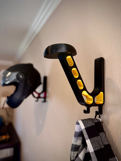 Heavy-Duty Helmet Wall Mount | Motorcycle and Riding Gear Storage