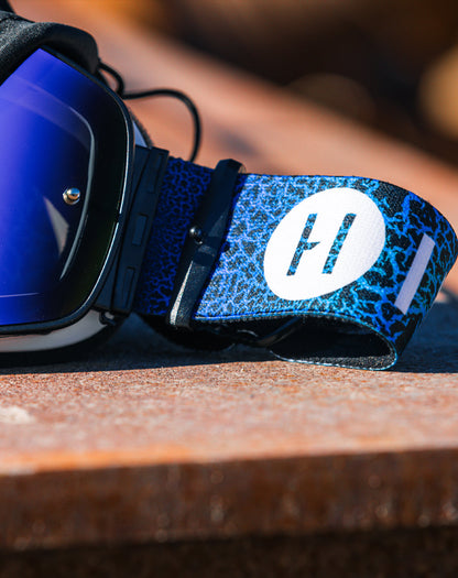 Blue Dragon MJK Infinity Goggles | Havoc White and Blue | Off-Road and Motocross Riders