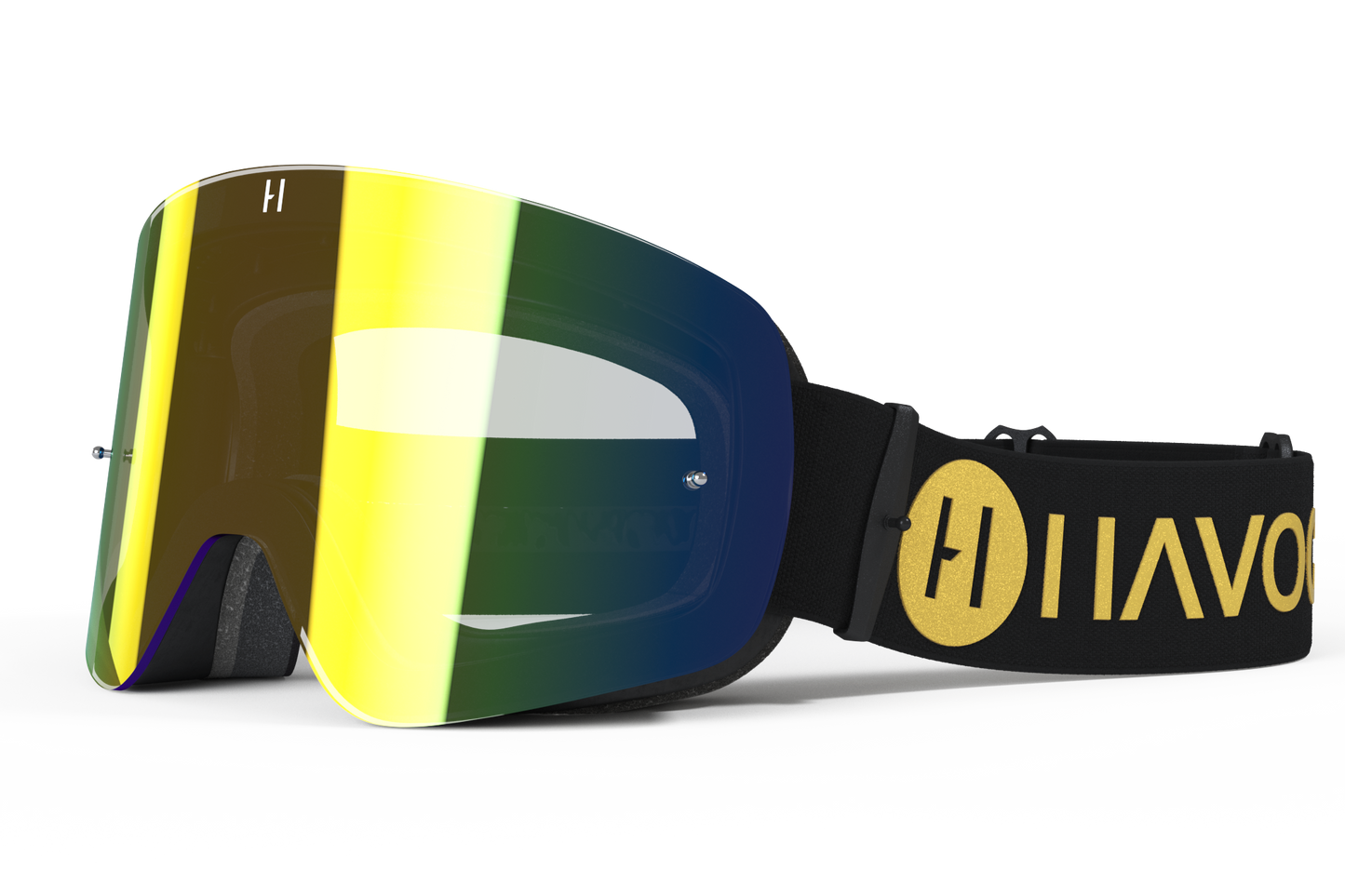 Youth Gold Legacy Goggles | Havoc Black and Gold | Kids’ Off-Road and Motocross Riders
