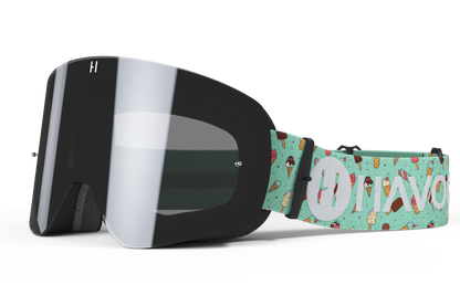 Youth Ice Cream Legacy Goggles | Havoc Light Smoke and Black | Kids’ Off-Road and Motocross Riders