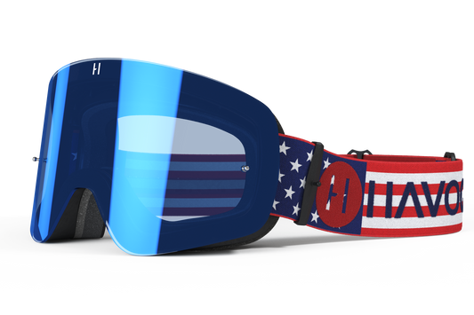 Youth USA Legacy Goggles | Havoc Blue and Black | Kids’ Off-Road and Motocross Riders