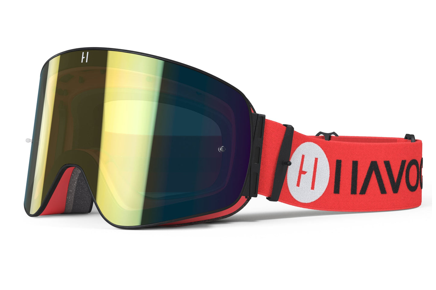 Hellfire Infinity Goggles | Havoc Red, Black and Gold | Off-Road and Motocross Riders