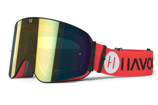Hellfire Infinity Goggles | Havoc Red, Black and Gold | Off-Road and Motocross Riders