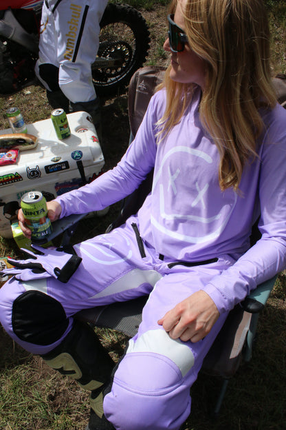 Numbskull Menace Moto/MTB Jersey 2.0: Lavender | Technical Riding Jersey