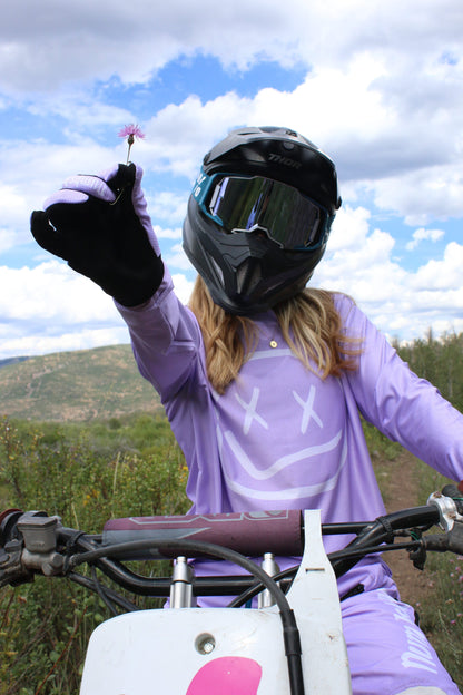 Numbskull Menace Moto/MTB Jersey 2.0: Lavender | Technical Riding Jersey