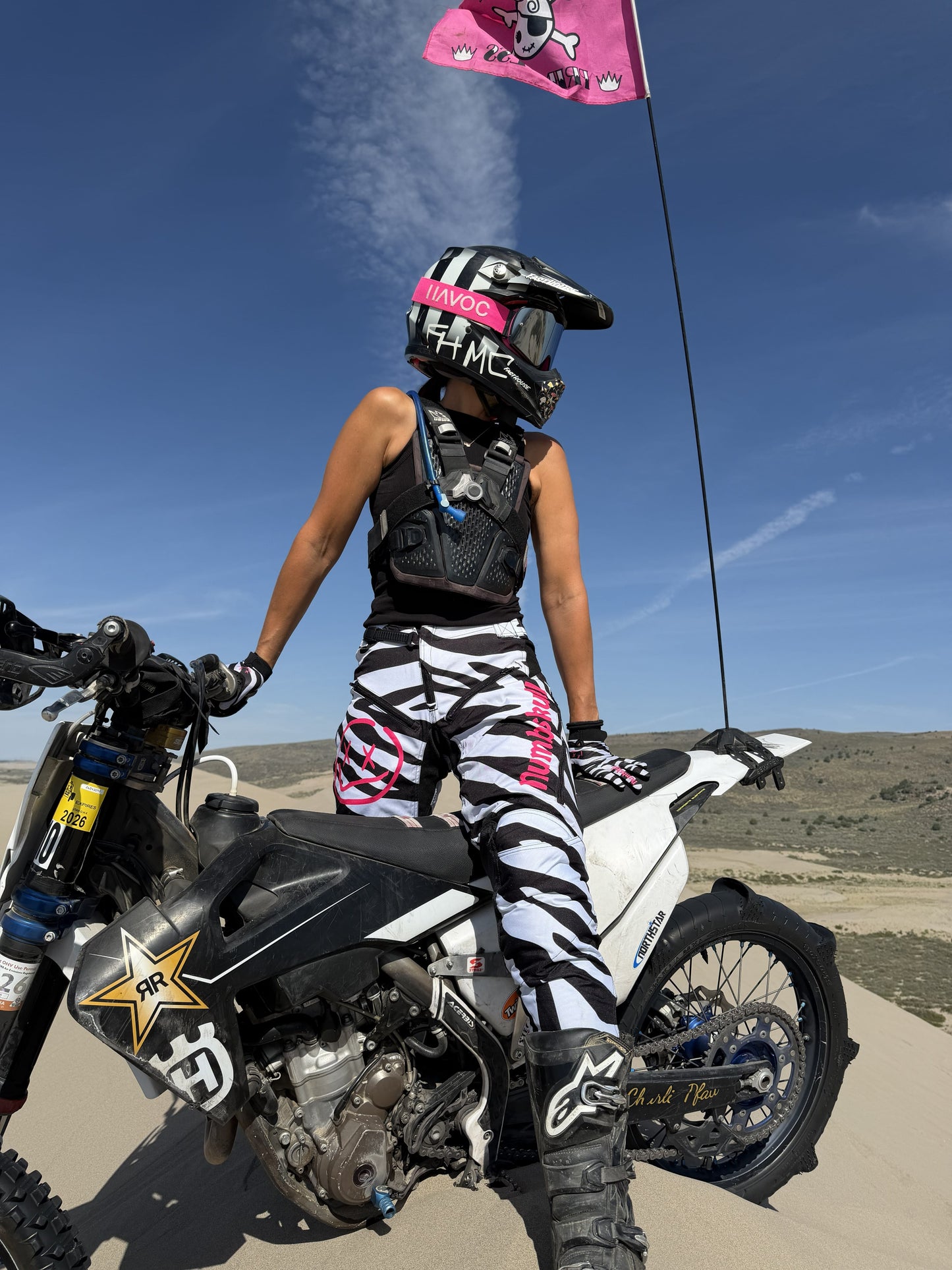 Numbskull Menace Moto Pant 2.0: Zebra | Technical Riding Pants