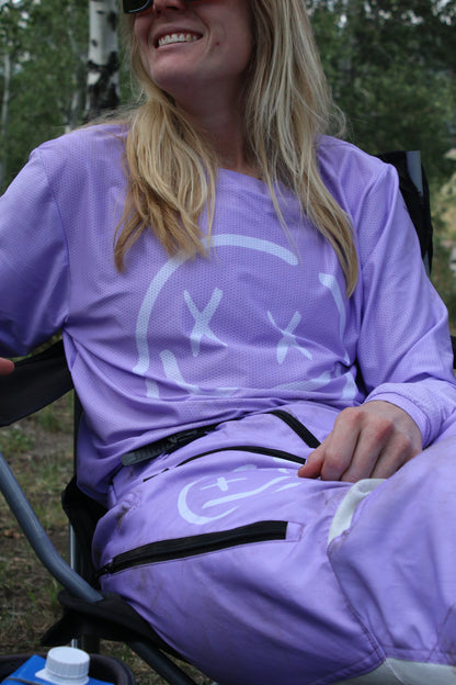 Numbskull Menace Moto/MTB Jersey 2.0: Lavender | Technical Riding Jersey
