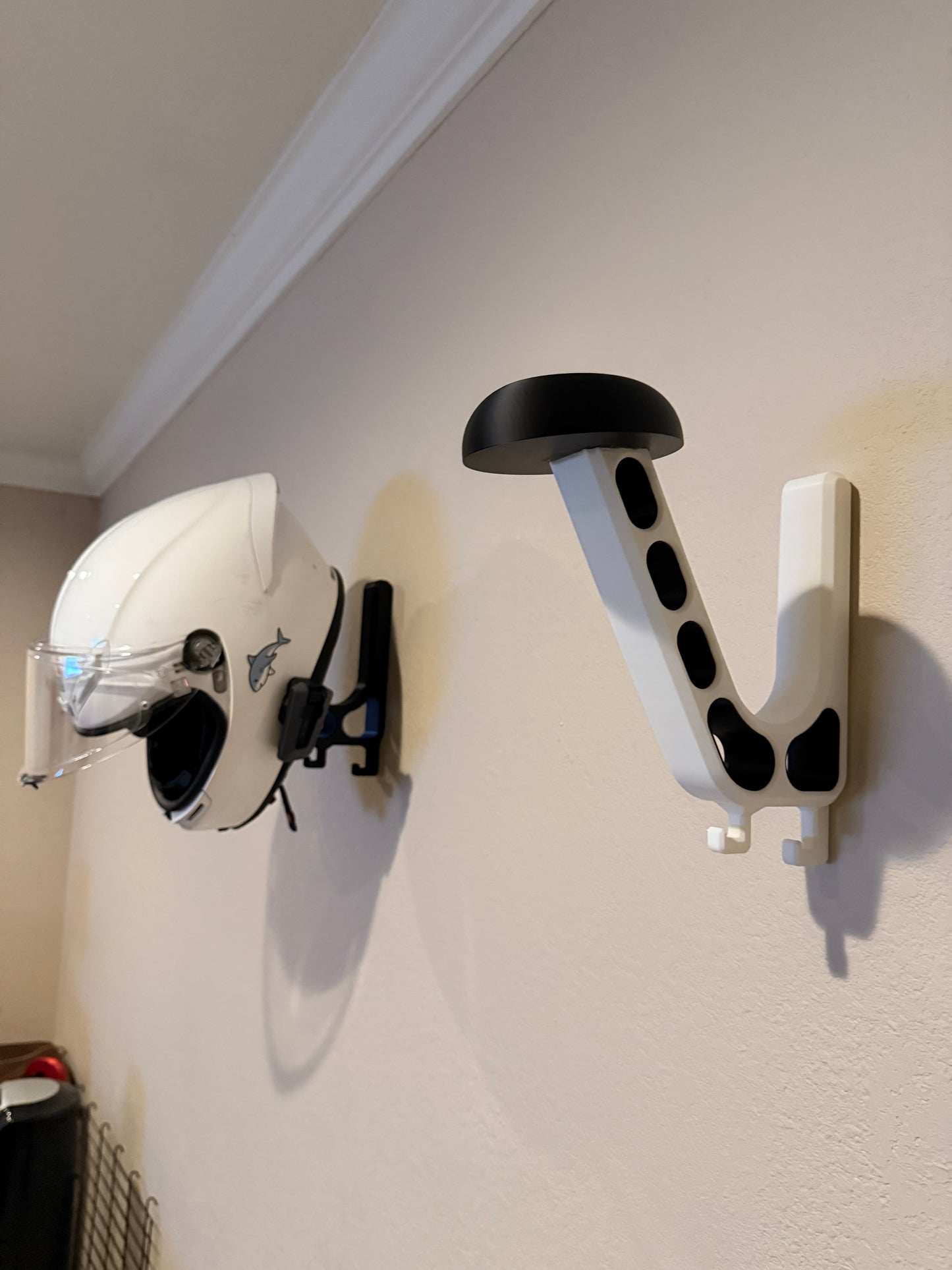 Heavy-Duty Helmet Wall Mount | Motorcycle and Riding Gear Storage