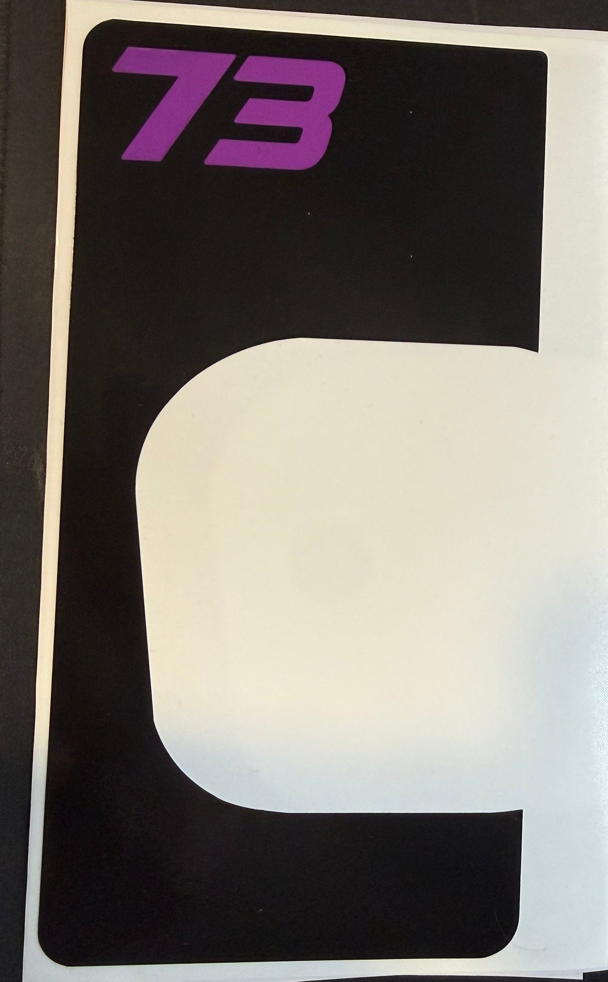 Front Headlight plate Replica decal For Super73 Rx / Adventure series